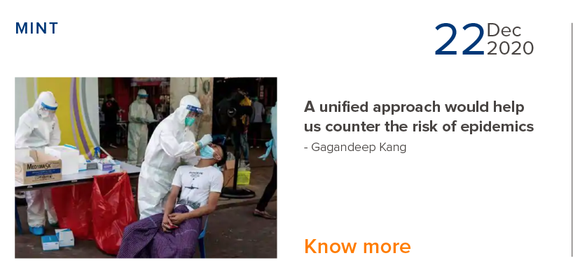 A unified approach to counter the risk of epidemics - Gagandeep Kang